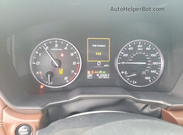 4S4BTGPD7N3223249 2022 SUBARU OUTBACK Gray Вид щитка приладів