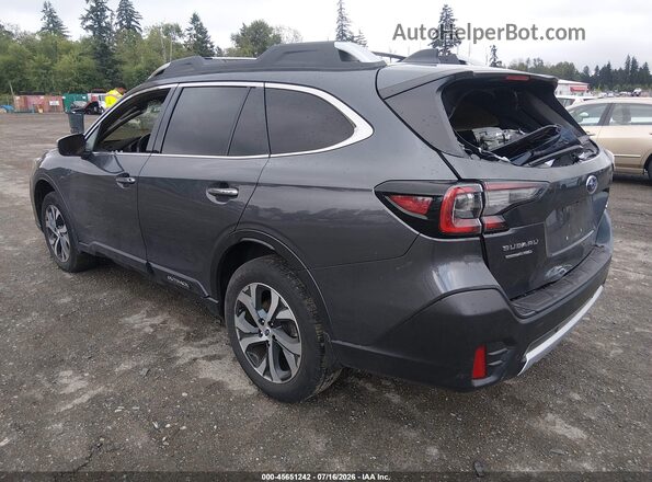4S4BTGPD8M3222593 2021 SUBARU OUTBACK Gray Trasero izquierdo