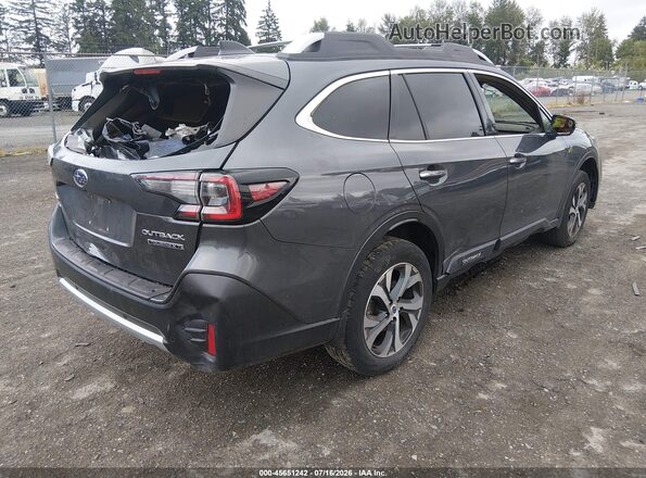 4S4BTGPD8M3222593 2021 SUBARU OUTBACK Gray Trasero derecho
