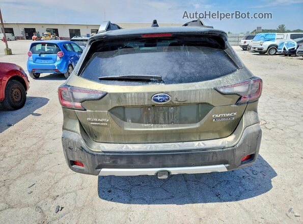 4S4BTGPD8S3253629 2025 SUBARU OUTBACK Зеленый Вид сзади