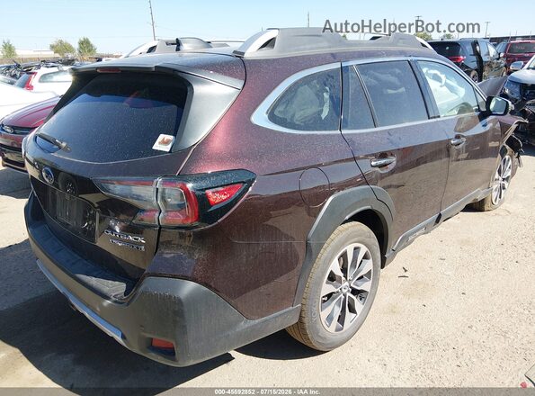 4S4BTGPD9S3214337 2025 SUBARU OUTBACK Maroon Задня права чверть