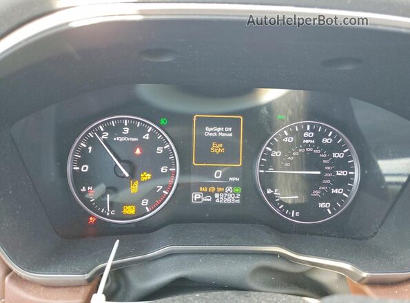 4S4BTGPDXL3134529 2020 SUBARU OUTBACK Green Instrument cluster view