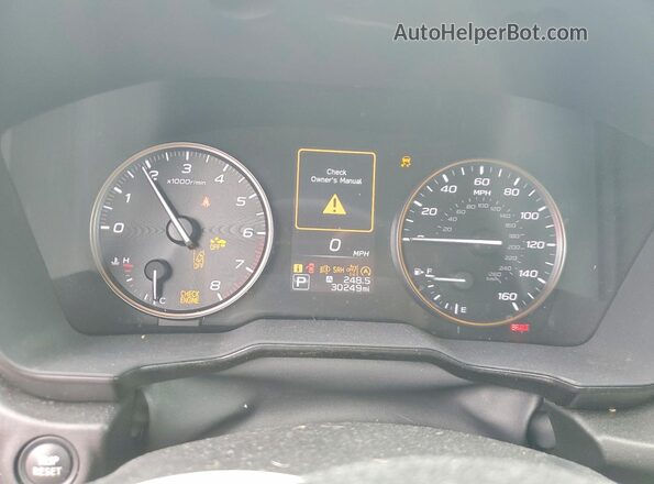 4S4BTGSD0R3281281 2024 SUBARU OUTBACK Silver Вид щитка приладів