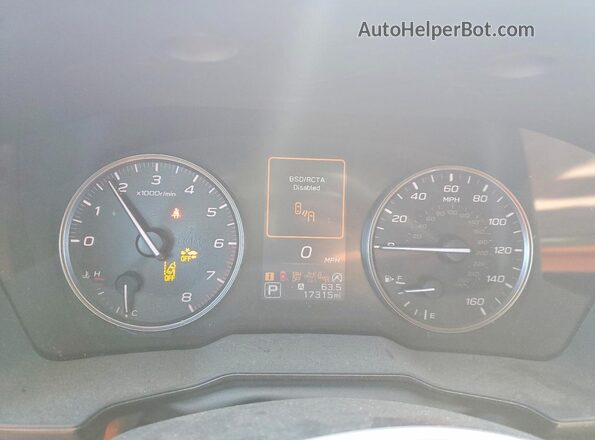 4S4BTGSD2R3217291 2024 SUBARU OUTBACK Gray Widok zestawu wskaźników