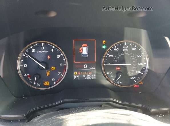 4S4BTGUD2N3184896 2022 SUBARU OUTBACK Black Instrument cluster view