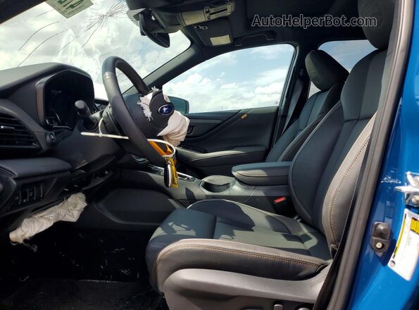 4S4BTGUD2S3291281 2025 SUBARU OUTBACK Blue Widok wnętrza z przodu