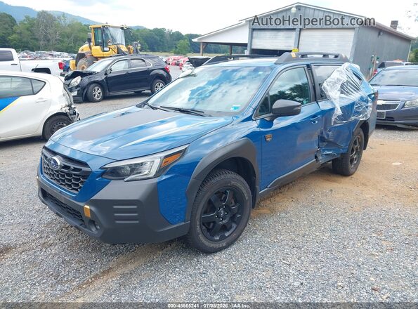 4S4BTGUD6N3217513 2022 SUBARU OUTBACK Blue წინა მარცხენა ხედი სამი მეოთხედიდან