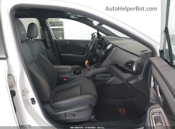 4S4BTGUD7N3212854 2022 SUBARU OUTBACK White Widok wnętrza z przodu