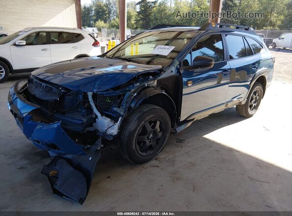 4S4BTGUD8S3272881 2025 SUBARU OUTBACK Blue Առջևի ձախ երեք քառորդ տեսարան
