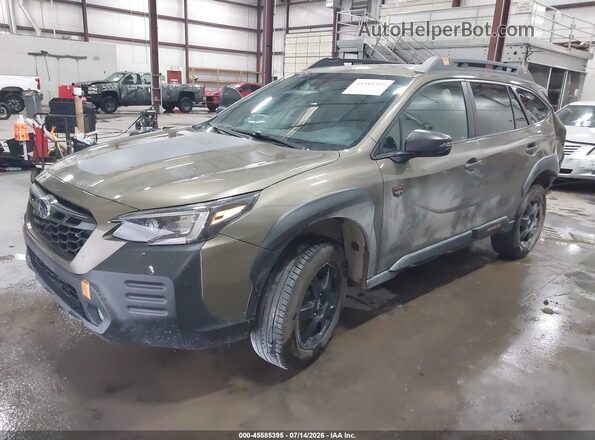 4S4BTGUD9N3177329 2022 SUBARU OUTBACK Зеленый Передняя левая четверть