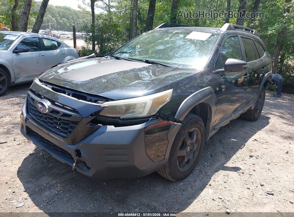 4S4BTGUD9N3233530 2022 SUBARU OUTBACK Black წინა მარცხენა ხედი სამი მეოთხედიდან