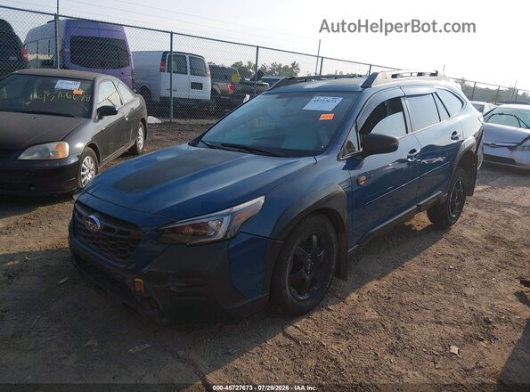 4S4BTGUDXN3242950 2022 SUBARU OUTBACK Blue წინა მარცხენა ხედი სამი მეოთხედიდან