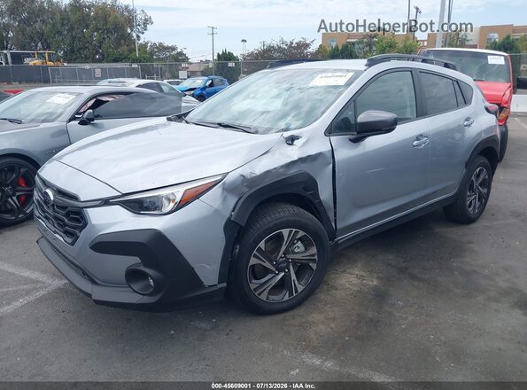 4S4GUHD61T3724147 2026 SUBARU CROSSTREK Gray წინა მარცხენა ხედი სამი მეოთხედიდან
