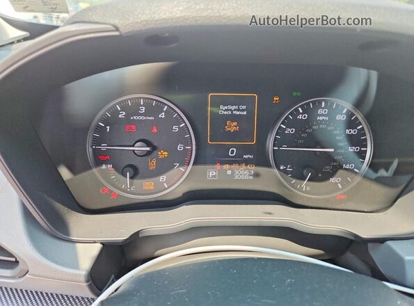 4S4GUHD63T3727471 2026 SUBARU CROSSTREK Белый Вид щитка приборов