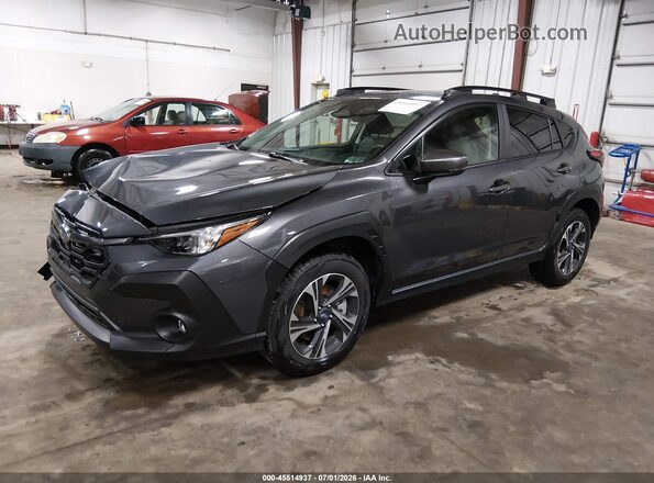 4S4GUHD6XT3772374 2026 SUBARU CROSSTREK Gray Առջևի ձախ երեք քառորդ տեսարան