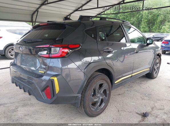 4S4GUHF61S3707957 2025 SUBARU CROSSTREK Gray Trasero derecho