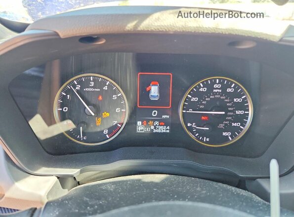 4S4GUHF62R3702681 2024 SUBARU CROSSTREK Blue Instrument cluster view