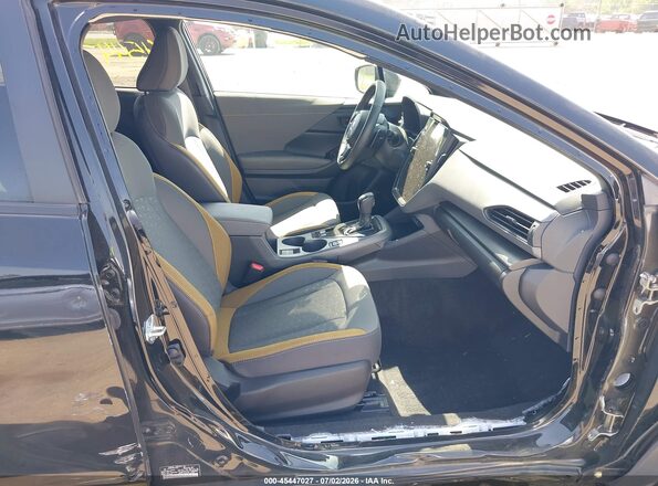 4S4GUHF62R3743764 2024 SUBARU CROSSTREK Black Widok wnętrza z przodu