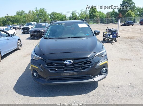 4S4GUHF62R3743764 2024 SUBARU CROSSTREK Black Widok zestawu wskaźników