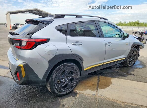 4S4GUHF62S3748744 2025 SUBARU CROSSTREK Серебряный Задняя правая четверть