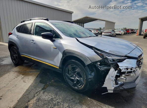 4S4GUHF62S3748744 2025 SUBARU CROSSTREK Серебряный Передняя правая четверть