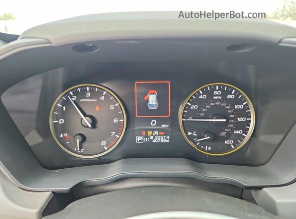 4S4GUHF62S3748744 2025 SUBARU CROSSTREK Серебряный Вид щитка приборов