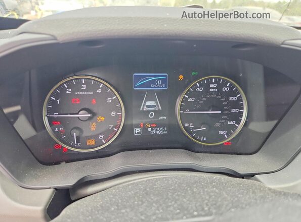 4S4GUHF63R3703368 2024 SUBARU CROSSTREK Blue Instrument cluster view