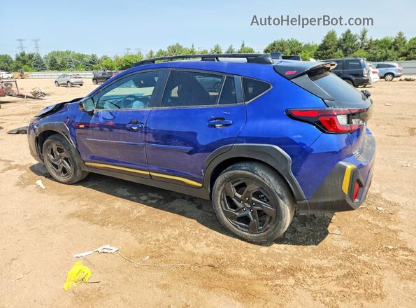 4S4GUHF63R3703368 2024 SUBARU CROSSTREK Blue Rear left