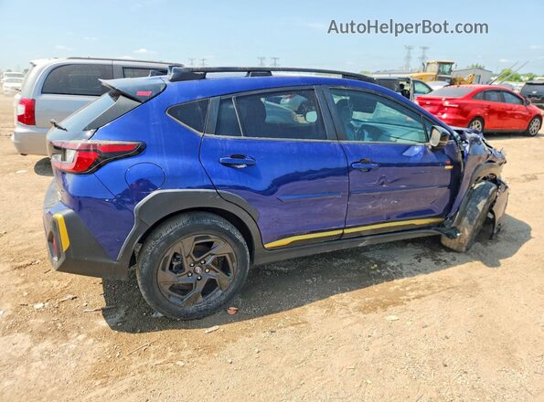 4S4GUHF63R3703368 2024 SUBARU CROSSTREK Blue Rear right