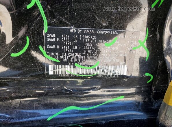4S4GUHF63S3721732 2025 SUBARU CROSSTREK Black Widok komory silnika