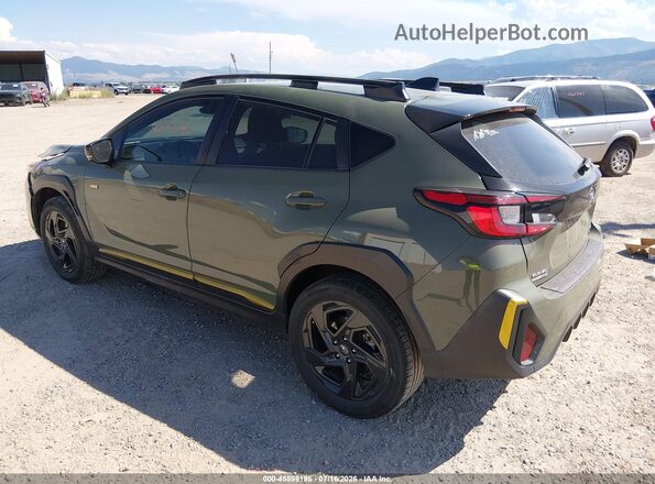 4S4GUHF64R3709339 2024 SUBARU CROSSTREK Green Trasero izquierdo
