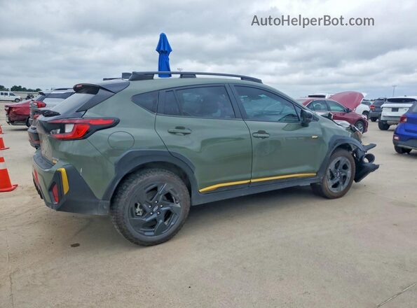 4S4GUHF64R3720535 2024 SUBARU CROSSTREK Green Задня права чверть
