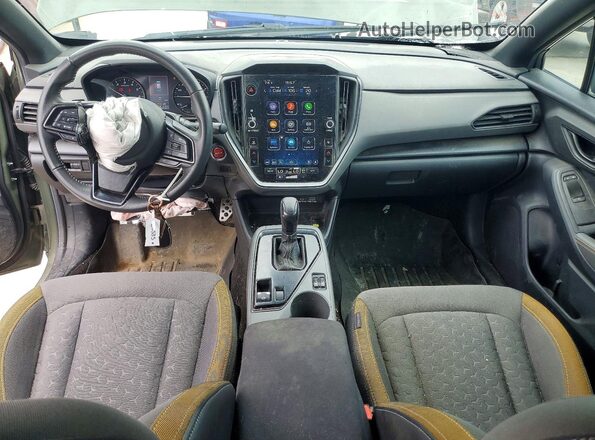 4S4GUHF64R3720535 2024 SUBARU CROSSTREK Green Вид панелі приладів