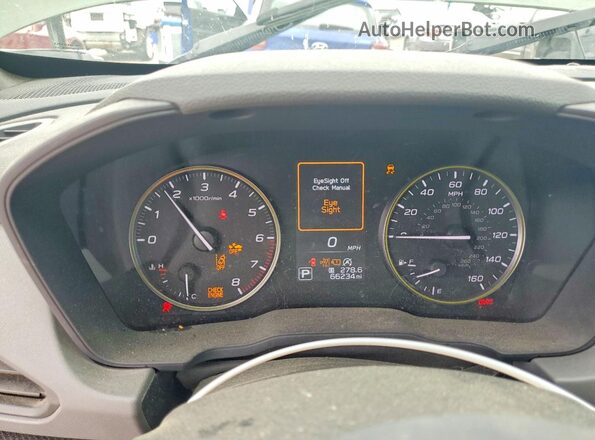 4S4GUHF64R3720535 2024 SUBARU CROSSTREK Green Вид щитка приладів