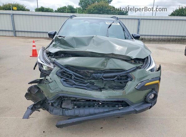 4S4GUHF64R3720535 2024 SUBARU CROSSTREK Green Вид спереду