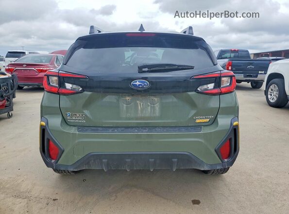 4S4GUHF64R3720535 2024 SUBARU CROSSTREK Green Вид ззаду