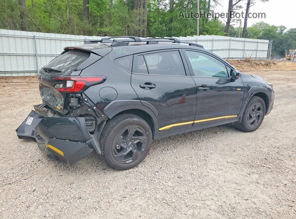 4S4GUHF64S3725191 2025 SUBARU CROSSTREK Черный Задняя правая четверть