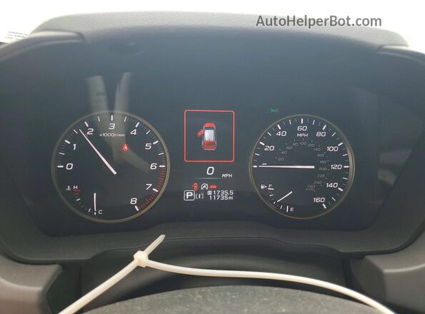 4S4GUHF64S3725191 2025 SUBARU CROSSTREK Черный Вид щитка приборов