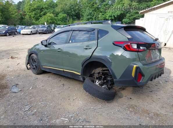 4S4GUHF65R3703050 2024 SUBARU CROSSTREK Green უკანა მარცხენა