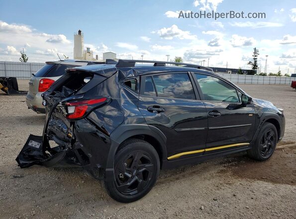 4S4GUHF65R3801110 2024 SUBARU CROSSTREK Black Trasero derecho