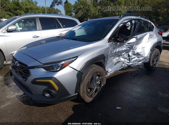 4S4GUHF65S3755901 2025 SUBARU CROSSTREK Серебряный Передняя левая четверть