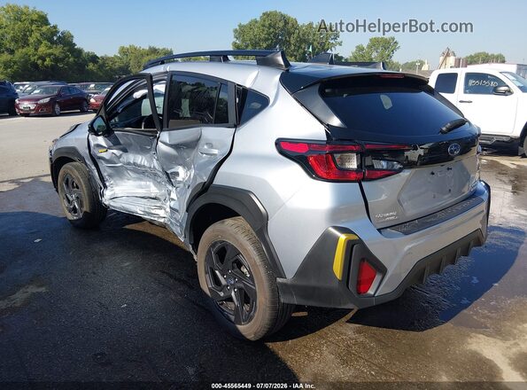 4S4GUHF65S3755901 2025 SUBARU CROSSTREK Серебряный Задняя левая четверть