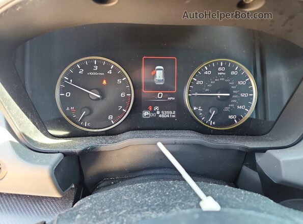 4S4GUHF66R3703512 2024 SUBARU CROSSTREK White Instrument cluster view