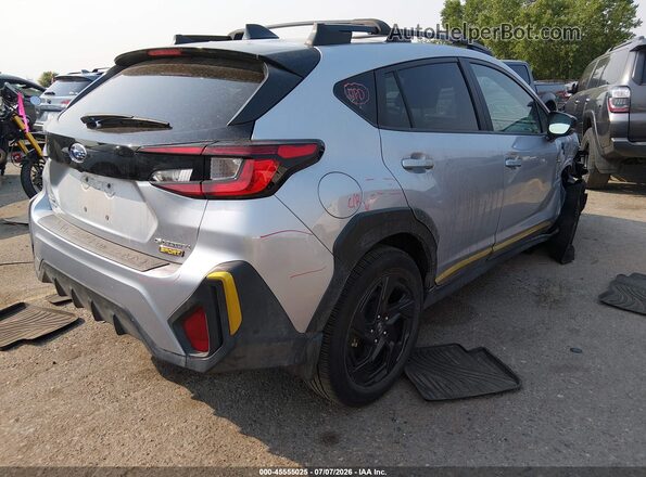 4S4GUHF66R3834648 2024 SUBARU CROSSTREK Серебряный Задняя правая четверть