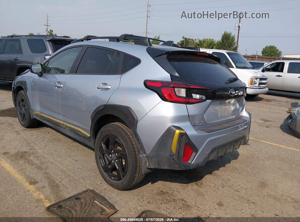 4S4GUHF66R3834648 2024 SUBARU CROSSTREK Серебряный Задняя левая четверть