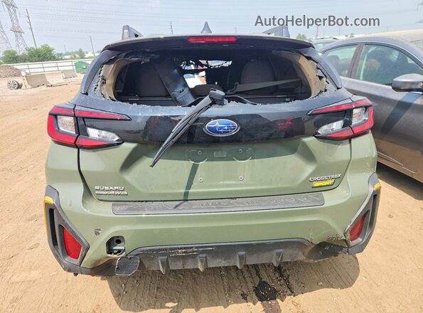 4S4GUHF68S3773566 2025 SUBARU CROSSTREK Green Հետևի տեսք