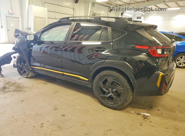 4S4GUHF69R3701883 2024 SUBARU CROSSTREK Черный Задняя левая четверть