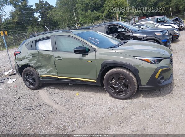 4S4GUHF6XT3718926 2026 SUBARU CROSSTREK Green Սալոնի հետևի տեսք