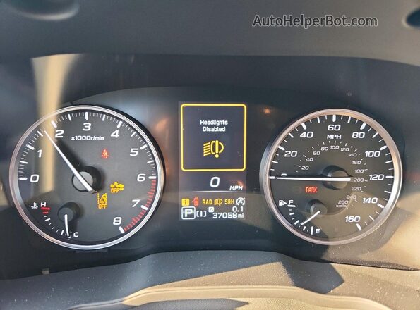 4S4GUHL60R3707091 2024 SUBARU CROSSTREK Серый Вид щитка приборов