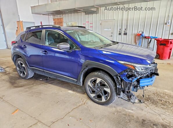 4S4GUHL62R3746135 2024 SUBARU CROSSTREK Blue Przód prawy